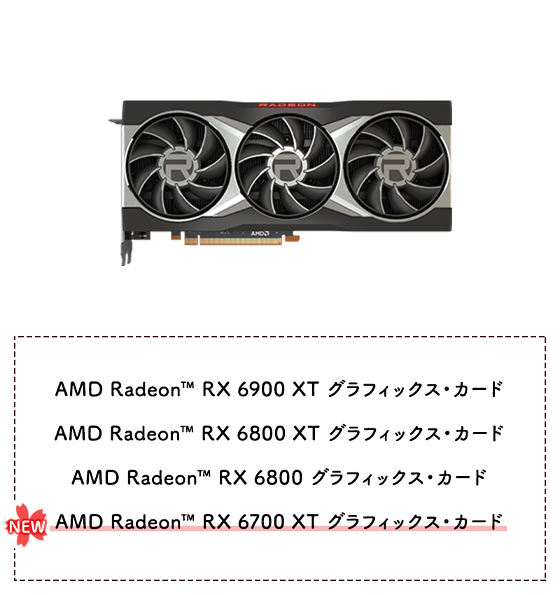 AMD Radeon™ RX 6000シリーズ グラフィックス・カード