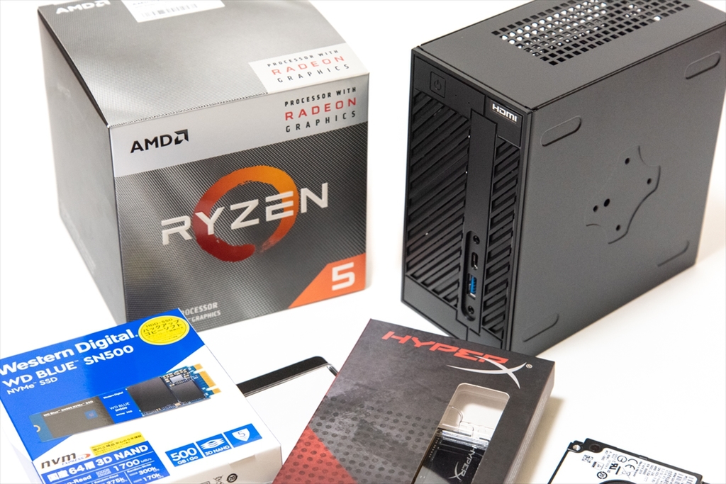 Win10 Ryzen5-3400G SSD 500GB」USED本体 家電・スマホ・カメラ