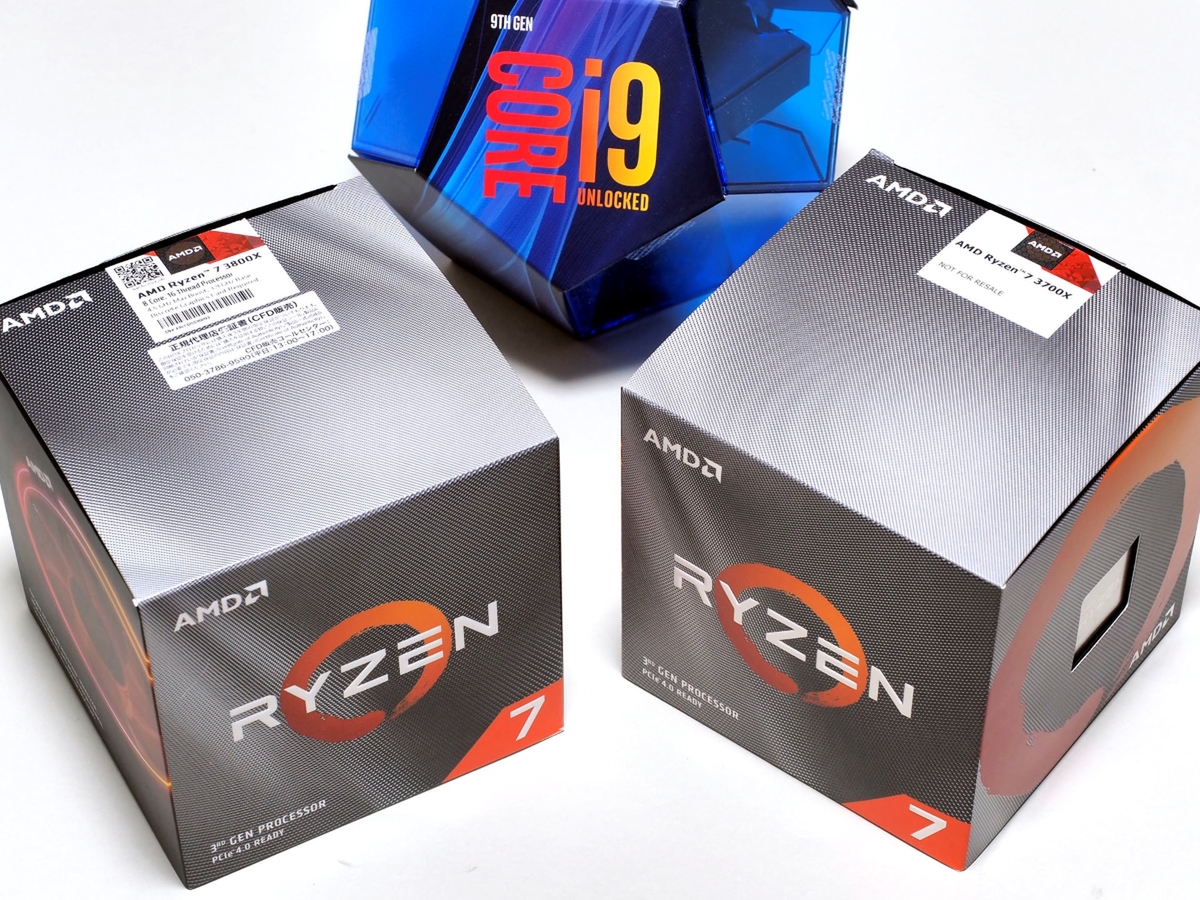 Ryzen 7 3700Xは1万4000円安価ながらi9-9900Kとほぼ互角!?8コア/16 