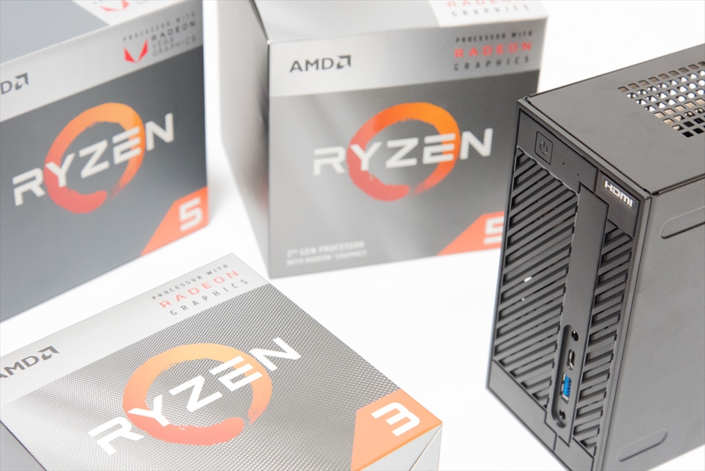 Deskmini A300 Ryzen 3400G Windows10 自作PC - デスクトップ型PC