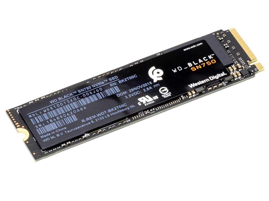 500GBで1万6800円前後の手ごろな価格で発売されたWestern Digitalの最新NVMe M.2 SSDの「WD Black SN750 NVMe SSD」。パフォーマンスも文句なしだ