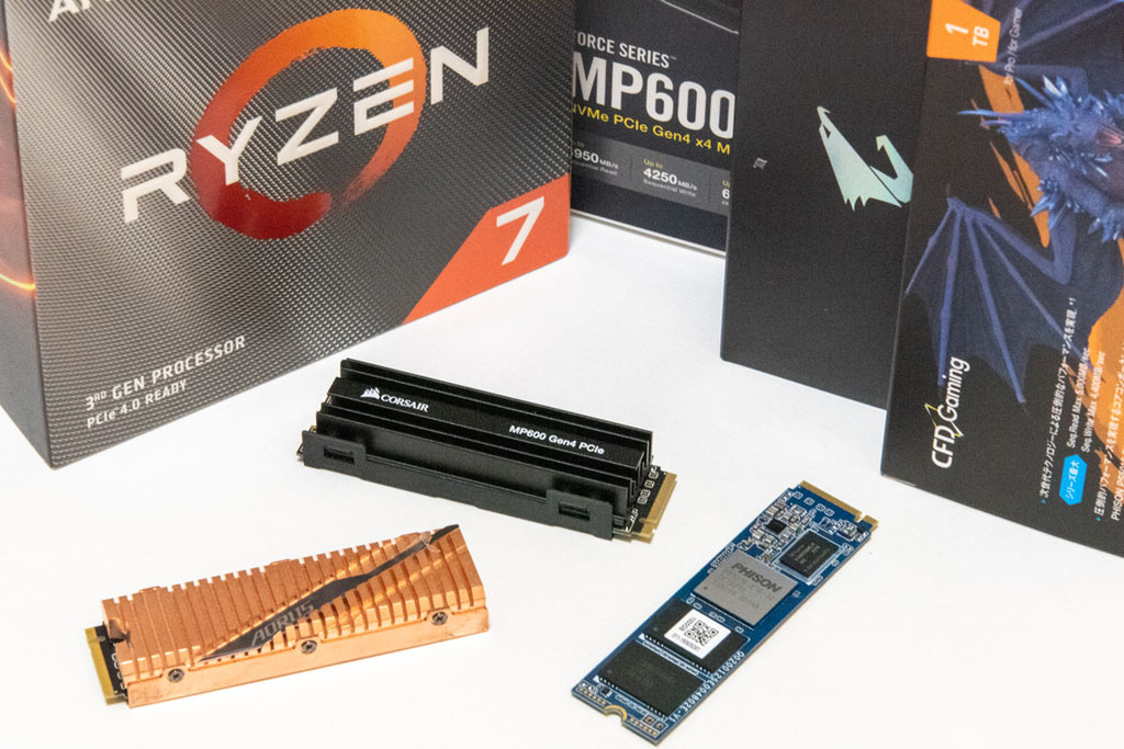 第3世代Ryzenで使える爆速PCIe 4.0対応SSD、発売中の3メーカーで比較 